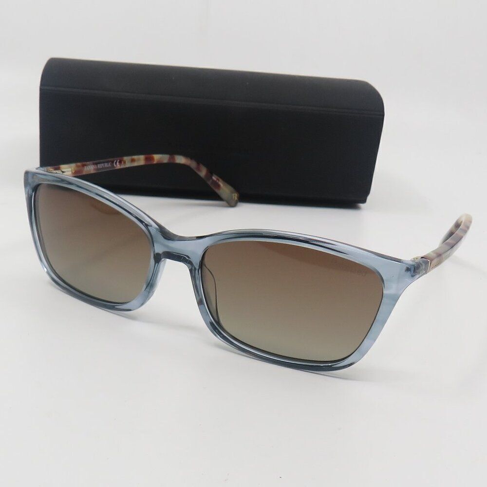 Banana Republic Polarized New 2007/S DOXZ Blue Crystal/Brown Sunglasses